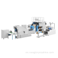 Máquina para fabricar bolsas de papel con fondo completamente automático